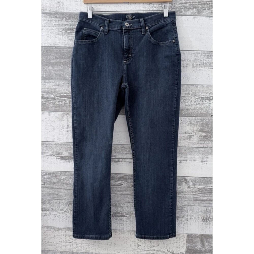 Riders by Lee Jeans Women’s Size 12P Dark Wash Straight Leg Comfort (Fit 32x29)